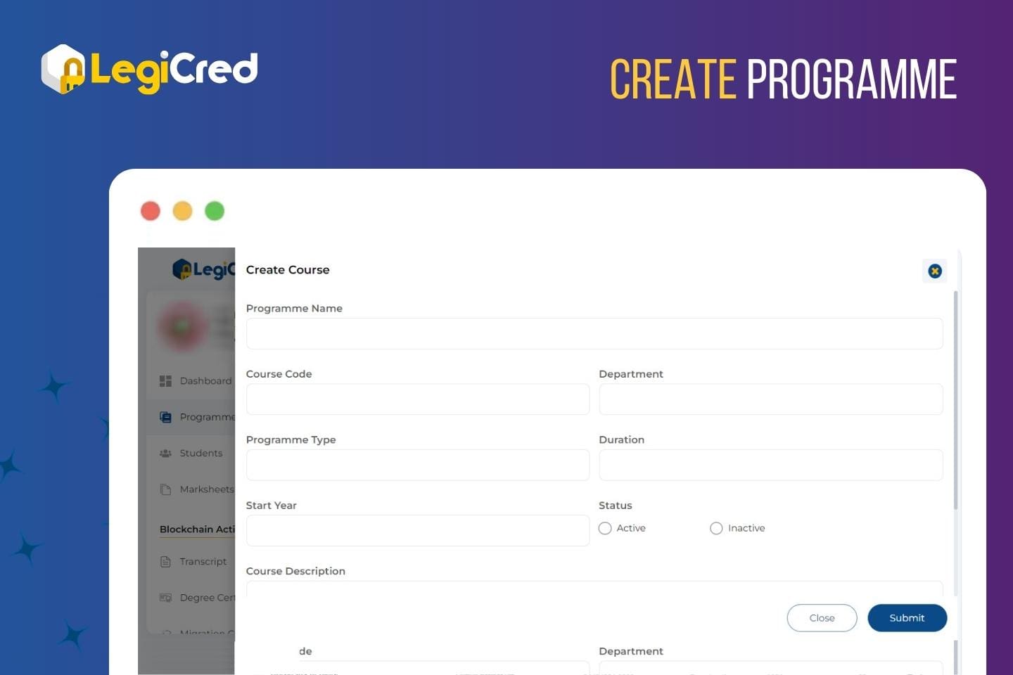 program creation